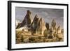 Unusual Rock Formations in the Rose Valley, Cappadocia, Anatolia, Turkey, Asia Minor, Eurasia-David Clapp-Framed Photographic Print