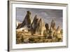 Unusual Rock Formations in the Rose Valley, Cappadocia, Anatolia, Turkey, Asia Minor, Eurasia-David Clapp-Framed Photographic Print