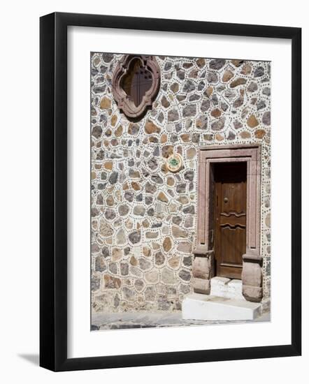 Unusual Stone Wall, San Miguel, Guanajuato State, Mexico-Julie Eggers-Framed Photographic Print