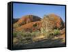 Unusual Weathered Rock Formation, the Olgas, Northern Territory, Australia-Ken Wilson-Framed Stretched Canvas