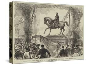 Unveiling the Bombay Statue of the Prince of Wales Presented by Sir Albert Sassoon-William 'Crimea' Simpson-Stretched Canvas