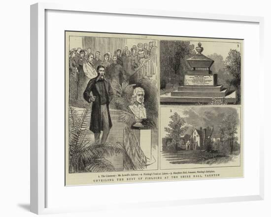 Unveiling the Bust of Fielding at the Shire Hall, Taunton-null-Framed Giclee Print