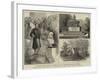 Unveiling the Bust of Fielding at the Shire Hall, Taunton-null-Framed Giclee Print