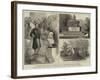 Unveiling the Bust of Fielding at the Shire Hall, Taunton-null-Framed Giclee Print
