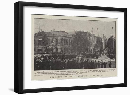 Unveiling the Iltis Memorial at Shanghai-null-Framed Giclee Print