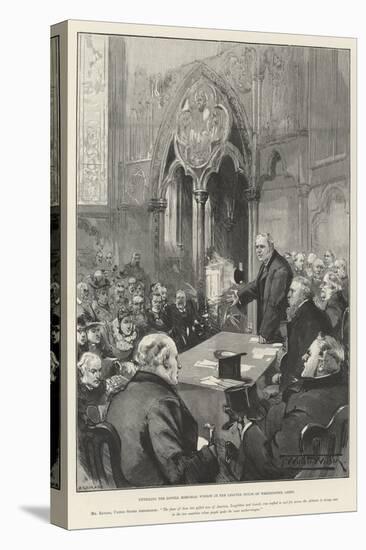 Unveiling the Lowell Memorial Window in the Chapter House of Westminster Abbey-Thomas Walter Wilson-Stretched Canvas