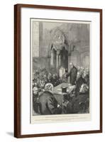 Unveiling the Lowell Memorial Window in the Chapter House of Westminster Abbey-Thomas Walter Wilson-Framed Giclee Print