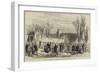 Unveiling the Memorial Tablet of Keats in the English Cemetery at Rome-null-Framed Giclee Print