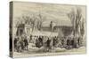 Unveiling the Memorial Tablet of Keats in the English Cemetery at Rome-null-Stretched Canvas