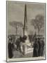 Unveiling the Monument of the Late Sir Richard Mayne at Kensal-Green Cemetery-null-Mounted Giclee Print