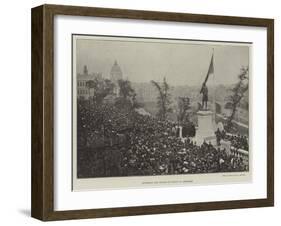 Unveiling the Statue of Burns at Aberdeen-null-Framed Giclee Print