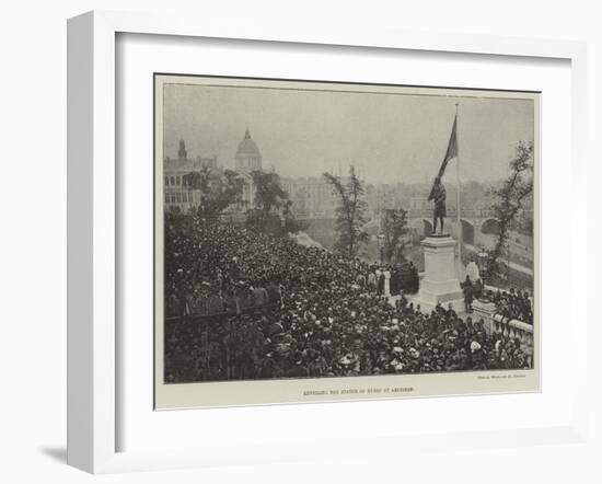 Unveiling the Statue of Burns at Aberdeen-null-Framed Giclee Print