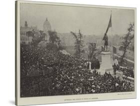 Unveiling the Statue of Burns at Aberdeen-null-Stretched Canvas