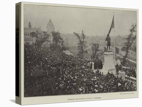 Unveiling the Statue of Burns at Aberdeen-null-Stretched Canvas