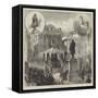Unveiling the Statue of Daniel Manin at Venice-Charles Robinson-Framed Stretched Canvas
