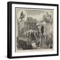 Unveiling the Statue of Daniel Manin at Venice-Charles Robinson-Framed Giclee Print