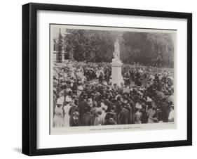Unveiling the Statue of Judge Hughes (Tom Brown) at Rugby-null-Framed Giclee Print