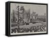 Unveiling the Statue of the Emperor William I at Berlin-null-Framed Stretched Canvas