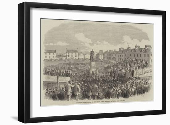 Unveiling the Statue of the Late Lord Eglinton at Ayr-null-Framed Giclee Print