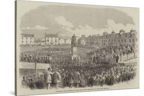 Unveiling the Statue of the Late Lord Eglinton at Ayr-null-Stretched Canvas