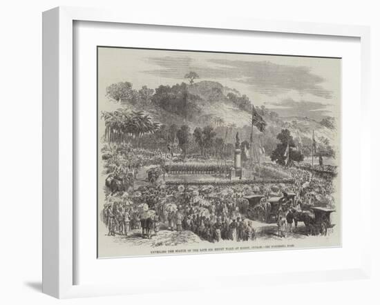 Unveiling the Statue of the Late Sir Henry Ward at Kandy, Ceylon-null-Framed Giclee Print