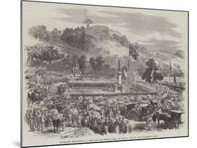 Unveiling the Statue of the Late Sir Henry Ward at Kandy, Ceylon-null-Mounted Giclee Print