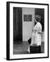 Unwed Mother, 18, Arriving at Salvation Army Maternity Home to Have Her Baby-Ed Clark-Framed Photographic Print