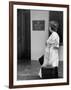 Unwed Mother, 18, Arriving at Salvation Army Maternity Home to Have Her Baby-Ed Clark-Framed Photographic Print