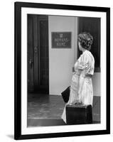 Unwed Mother, 18, Arriving at Salvation Army Maternity Home to Have Her Baby-Ed Clark-Framed Photographic Print