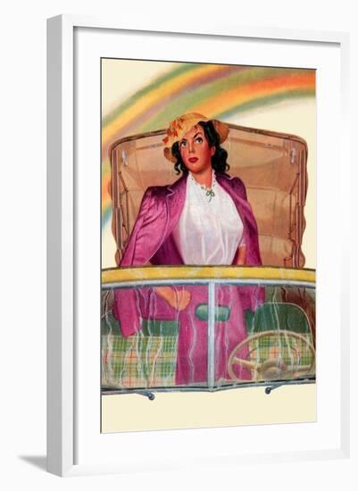 Unwelcome Rainbow-Bradley Bradley-Framed Art Print