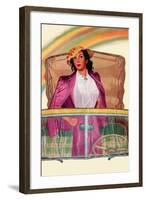 Unwelcome Rainbow-Bradley Bradley-Framed Art Print