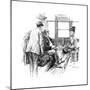 Unwelcoming Passengers in Train Compartment-W Rainey-Mounted Giclee Print