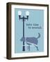 Unwind - Blue Version-Dog is Good-Framed Art Print