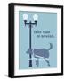 Unwind - Blue Version-Dog is Good-Framed Art Print