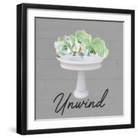 Unwind Succulent-Marcus Prime-Framed Art Print