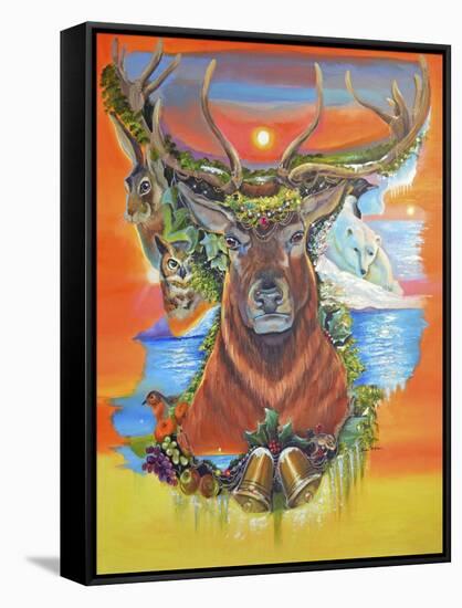 Unwrap Natures Gifts-Sue Clyne-Framed Stretched Canvas