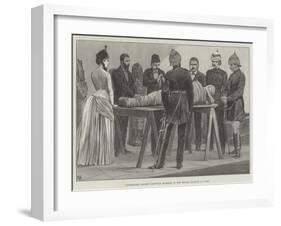 Unwrapping Ancient Egyptian Mummies in the Boulak Museum at Cairo-Richard Caton Woodville II-Framed Giclee Print