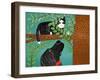 Up A Tree Black Cat Black Dog-Stephen Huneck-Framed Giclee Print