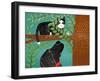 Up A Tree Black Cat Black Dog-Stephen Huneck-Framed Giclee Print