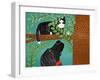 Up A Tree Black Cat Black Dog-Stephen Huneck-Framed Giclee Print