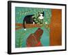 Up A Tree Black Cat Choc Dog-Stephen Huneck-Framed Giclee Print