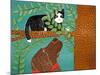 Up A Tree Black Cat Choc Dog-Stephen Huneck-Mounted Giclee Print