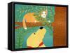 Up A Tree Orange Cat Yell-Stephen Huneck-Framed Stretched Canvas