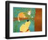 Up A Tree Orange Cat Yell-Stephen Huneck-Framed Giclee Print