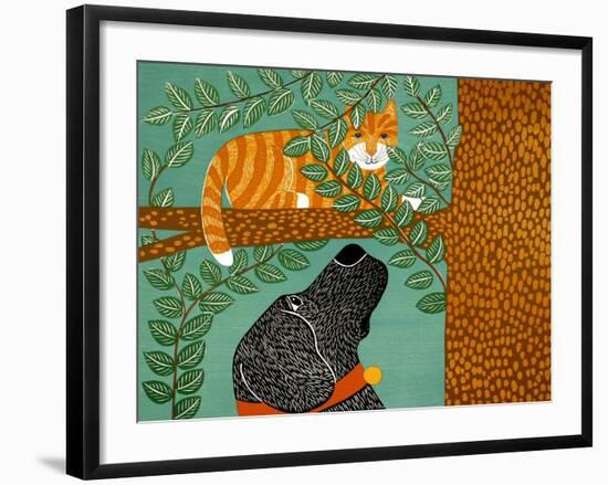 Up A Tree Striped-Stephen Huneck-Framed Giclee Print