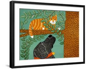 Up A Tree Striped-Stephen Huneck-Framed Giclee Print