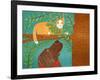 Up A Tree Yellow Cat Choc-Stephen Huneck-Framed Giclee Print