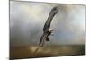 Up Against the Stormy Sea Bald Eagle-Jai Johnson-Mounted Giclee Print