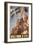 Up and at 'Em! Build More B-24's, WWII Poster-null-Framed Giclee Print