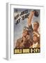 Up and at 'Em! Build More B-24's, WWII Poster-null-Framed Giclee Print